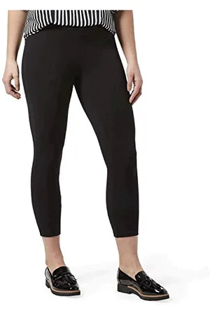 HUE Damen Wide Waistband Blackout Cotton Capri Leggings, Assorted Strumpfwaren, , Groß