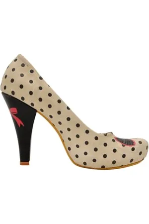 Dogo Pumps Kitty Bell beige/schwarz EU 41