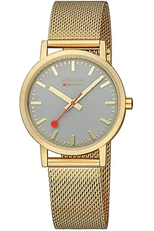 Mondaine Damen Analog Quarz Uhr mit Edelstahl Armband A660.30314.80SBM