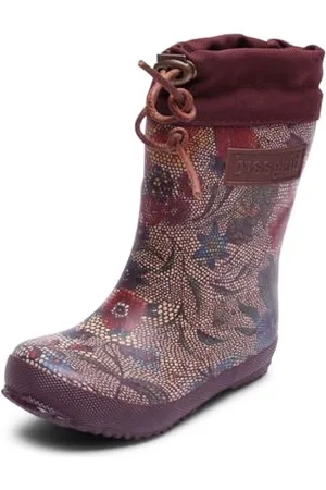 Bisgaard Unisex Kinder Thermo Gummistiefel, Mehrfarbig Flowers-Bordeaux, 20 EU