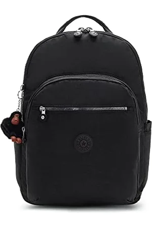 Kipling Damen Seoul Extra Groß 17 Zoll Laptop Rucksack Langlebig Geräumig mit Gepolsterten Schultergurten Schultasche, True Black2, 13.5" L x 18.25" H x 7.75" D
