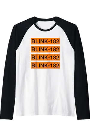 Blink Ikonischer Rock Band Logo Repeat Music Print Raglan