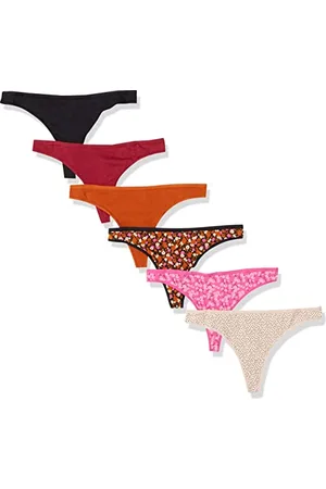 Amazon Damen Tanga-Unterwäsche Baumwolle, 6er-Pack, , 40