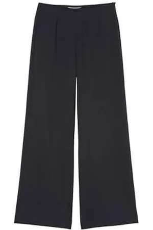 Marc O’ Polo Marc OߴPolo Damen Stoffhose mit hohem Bund Wide Fit, (Thunder Blue), 32