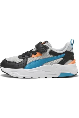 PUMA Trinity LITE AC+ PS Sneaker, COOL Light Gray-Tropical Blue Black, 30 EU