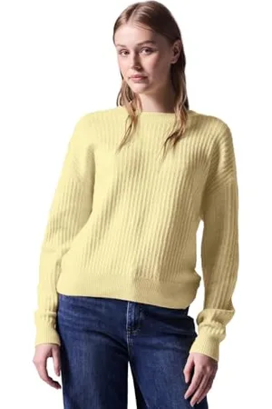 Street one Damen Pullover mit Struktur, Rundhalsausschnitt, Langarm