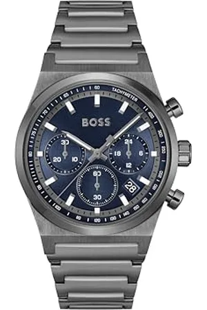 HUGO BOSS Chronograph Quarz Uhr für Herren Kollektion Candor Chrono - Erhältlich mit Edelstahlarmband oder Lederarmband