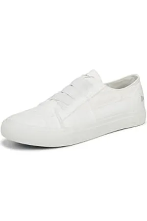 Blowfish Damen Zeitgenössisch Modischer Sneaker, Weißes, gewaschenes Segeltuch, 36.5 EU