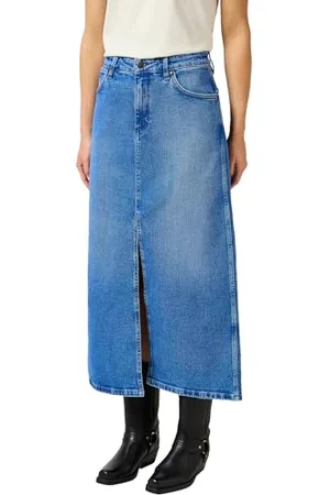 Wrangler Damen Denim Maxi Skirt, , M EU