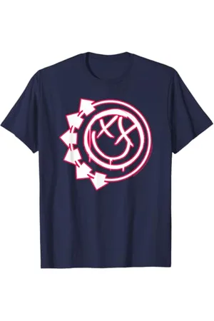 Blink Blink 182 Six Arrow Smile Rock Punk Band Musik Logo T-Shirt