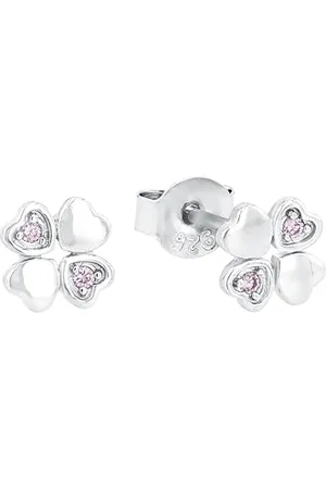 Amor 925 Sterling Silber Mädchen Kinder Schmuck, mit Zirkonia synth., , Kleeblatt, Kommt in Schmuck Geschenk Box