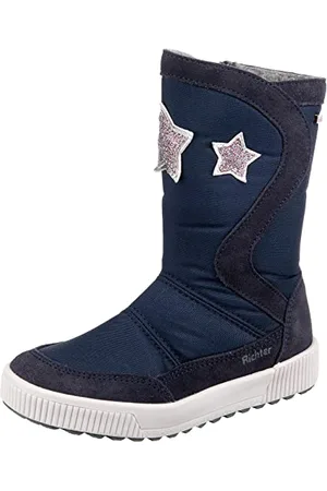 Richter Kinderschuhe Mathea 4373-8111 Schneestiefel, 7201atlantic/silver/eggp, 25 EU