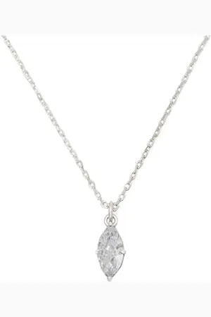 Kate Spade Signature Soritaire Anhänger, klar/Silber