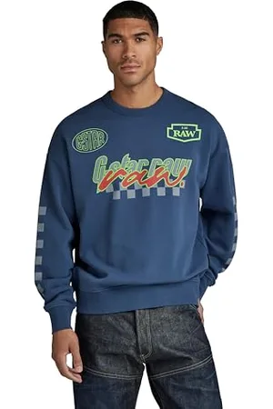 G-Star RAW Herren Moto Sport Graphic Loose Sweatshirt, , XL
