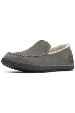 sorel DUDE MOC Hausschuhe für Herren, Grau , 42 EU