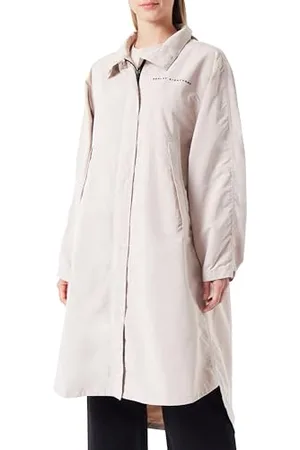 Replay Damen Parka mit Knopfleiste, (Beige), L