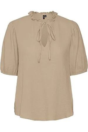 VERO MODA Damen Vmnatali Nia 2/4 Wide WVN Top, , S EU