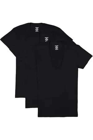 2Xist )IST Herren-T-Shirt, Baumwolle, schmale Passform, tiefer V-Ausschnitt, 3er-Pack, , Mittel