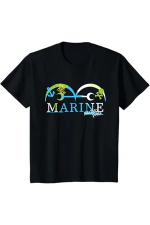 Onepiece Kinder Marine Color Logo Military Force Kids T-Shirt