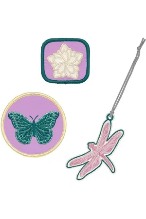 LÄSSIG Anhänger und Patches Set (3 Stk.) mit Druckknopf/School Patches Set