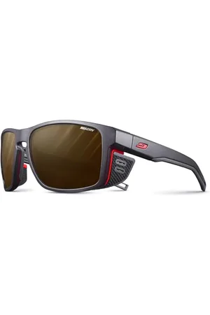 Julbo Herren Shield Sunglasses, Schwarz/Orange, Einheitsgröße