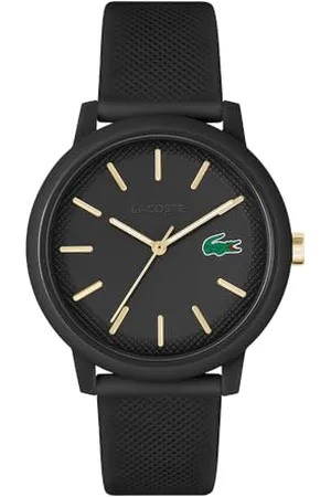 Lacoste Analog Quarzuhr für Herren Kollektion .12.12 mit Schwarzes Silikonarmband - 2011233