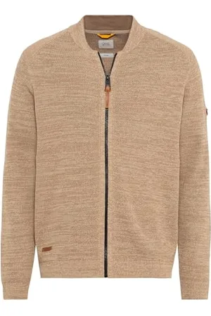 Camel Active Herren Mouliné Strickjacke aus zertifiziertem Organic Cotton Menswear-L