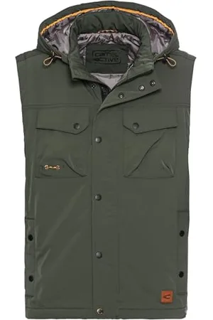 Camel Active Herren Outdoor Weste mit Abnehmbarer Kapuze menswear-58