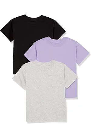 Amazon Unisex Kinder Modernes Kurzarm-T-Shirt, 3er-Pack, , 4 Jahre