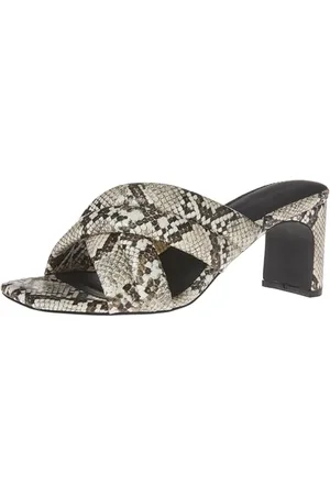 Amazon Damen Crossover-Sandale mit Absatz, gepolsterten Riemen und Innensohle aus Memory-Schaum, , 39.5 EU