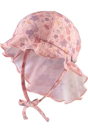 Sterntaler Sonnenhut Corale - Mädchen Bademütze - UV-Schutz 50+ Sommermütze für Strand und Schwimmbad - mit Nackenschutz und Bindebändern - Baby Kinder Kopfbedeckung - Bademode - , Größe 53