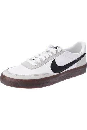 Nike Herren Killshot 2 Leather Sneaker, Weiß, Schwarz, Hellsilber, Gummi, Dunkelbraun, 42.5 EU