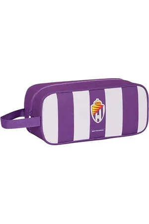 Safta Real Valladolid Mittelgroßer Hausschuhe, Mehrzwecktasche, Tasche, Sport, außerschulisch, Fußball, bequem und vielseitig, 34 x 14 x 15 cm, Violett, , Estándar, Casual
