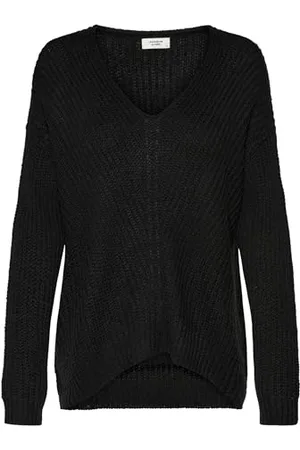 JDY Damen new Megan L/S KNT Noos Pullover, Black, XS