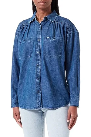 Lee Damen Frontier Shirt, Mid Cascade, XXL