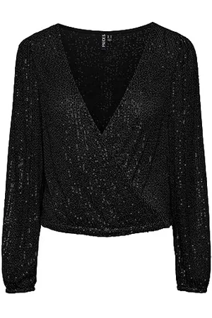Pieces® PCDELPHIA LS New WRAP TOP