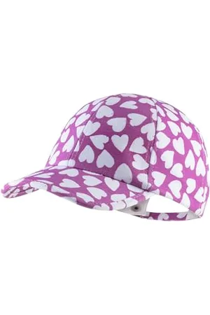 Sterntaler Basecap Herzen - Mädchen Cap mit Metallschließe - Sommer Basecap aus Flammgarn Jersey mit Allover Print Herzen - Sportive Baby und Kinder Schirmkappe, UV-Schutz 50+, , Größe 49