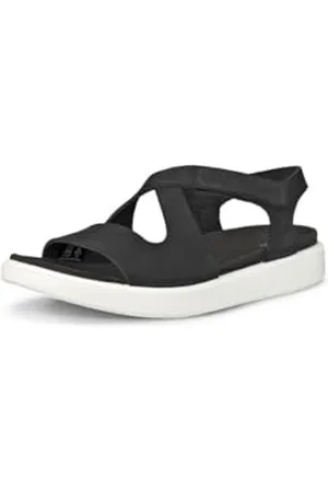 Ecco Damen FLOWT W Sandal, Black, 37 EU