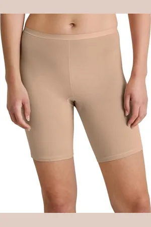 Calida Natural Comfort Radlerhose Damen, hypoallergen und temperaturregulierend, natürlicher Glanz, elastischer Hosenbund