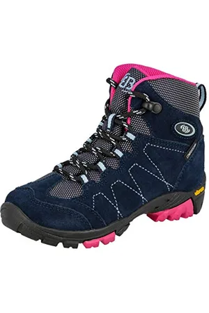 BRUTTING Unisex Kinder Bergen High Trekking- & Wanderstiefel, Marine/ Pink/ Blau, 38 EU