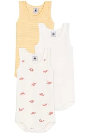 Petit Bateau Baby Jungen A0CZK Ärmellose Bodys, , 3 Jahre (3er Pack)