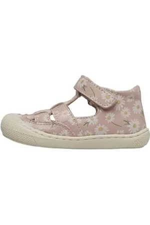 Naturino Lauflernsandalen aus Leder mit Margeritenprint, 21