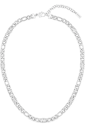 HUGO BOSS HBJ Jewelry Gliederhalskette für Damen Kollektion DOUBLE B INFINITE aus Edelstahl mit Doppel-B Charms - 1580631