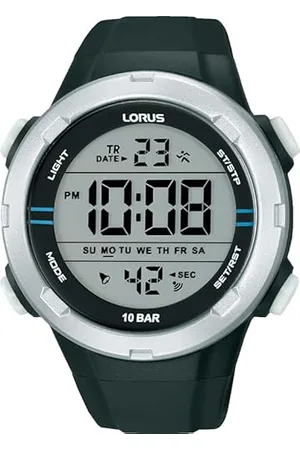 Lorus Herren Digital Quarz Uhr mit Silikon Armband R2301QX9
