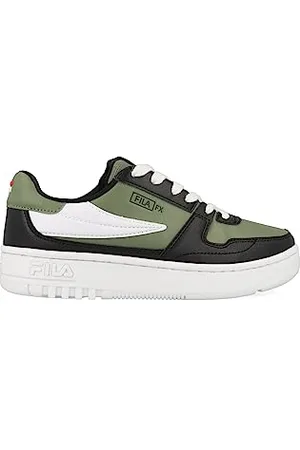 Fila FXVENTUNO Teens Sneaker, Oil Green-Black, 37 EU