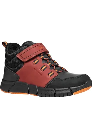 Geox J Flexyper Boy B Abx Ankle Boot, Wine/Black, 33 EU