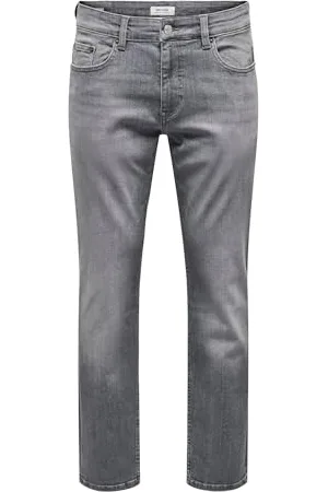 Only & Sons Herren Jeans Regular Fit Denim Pants Klassische Stone Washed Hose mit Zip ONSWEFT