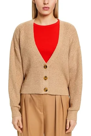 ESPRIT Damen 024ee1i344 Strickjacke, , M