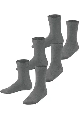 Falke Unisex Kinder Socken Family Multipack K So Baumwolle einfarbig 3 Paar, , 31-34
