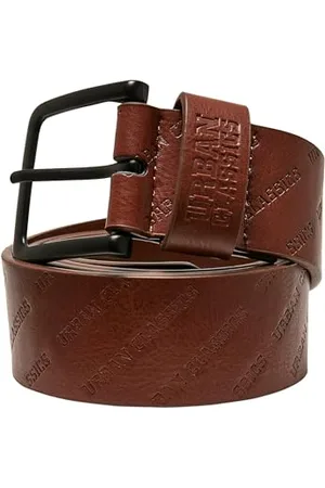 Urban classics Unisex TB3268-Allover Logo Belt Gürtel, , S/M